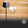 V-tac 2W LED įkraunamas stalinis šviestuvas, juodas, 3000K, dimeriuojamas