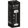 V-tac 2W LED įkraunamas stalinis šviestuvas, baltas, 3000K, dimeriuojamas