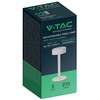 V-tac 3W LED įkraunamas stalo šviestuvas, baltas, 3000-6000K, dimeriuojamas