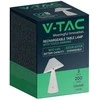 V-tac 3W LED įkraunamas stalinis šviestuvas, baltas, 3000/6000K, dimeriuojamas