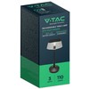 V-tac 3W LED įkraunamas stalo šviestuvas, juodas, 3000-6000K, dimeriuojamas