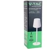 V-tac 3W LED įkraunamas stalo šviestuvas, baltas, 4000K, dimeriuojamas