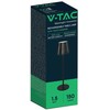 V-tac 1,5W LED įkraunamas stalo šviestuvas, juodas, 3000-6000K, dimeriuojamas