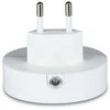 Sieninis šviestuvas 0.5W naktinis šviestuvas V-TAC, 3000K (šiltai balta) su 2xUSB lizdais, apvalus, SAMSUNG LED chip
