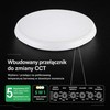 Lubinis šviestuvas 20/25/30/35/40W LED paviršinis šviestuvas, baltas, 2700K–6500K, su mikrobangų judesio davikliu, CREE LED chip