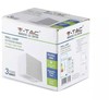Sieninis lauko šviestuvas V-TAC, IP44, GU10, baltas, kvadratinis, šviečia viena kryptim