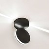 6W LED paviršinis fasado šviestuvas, juodas, 4000K, IP65