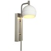10W LED sieninis šviestuvas, nikelio/baltos sp., 3000K