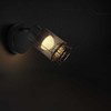 6W LED sieninis šviestuvas, juodas, 3000K