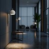 10W LED sieninis šviestuvas, nikelio/baltos sp., 3000K