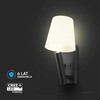 V-tac 2W LED sieninis šviestuvas, juodos/baltos sp., 3000K, CREE LED chip, su USB/PD jungtimi