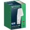 V-tac 2W LED sieninis šviestuvas, baltas, 3000K, CREE LED chip, su USB/PD jungtimi