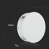V-tac 4W LED sieninis šviestuvas, baltas, 4000K, IP65