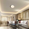 48W LED lubinis šviestuvas, baltos/medžio sp., 3000/4000/6000K, dimeriuojamas
