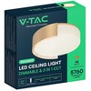 48W LED lubinis šviestuvas, aukso sp., 3000/4000/6000K, dimeriuojamas