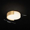 48W LED lubinis šviestuvas, aukso sp., 3000/4000/6000K, dimeriuojamas