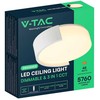 48W LED lubinis šviestuvas, baltos sp., 3000/4000/6000K, dimeriuojamas