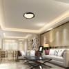 48W LED lubinis šviestuvas, juodos/pilkos sp., 3000/4000/6000K, dimeriuojamas
