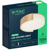 63W LED lubinis šviestuvas, aukso sp., 3000/4000/6000K, dimeriuojamas
