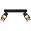 2x6W LED lubinis šviestuvas, juodas, 3000K
