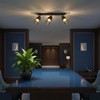 3x6W LED lubinis šviestuvas, juodas, 3000K