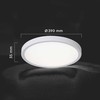 Lubinis šviestuvas 36W LED paviršinis šviestuvas, baltas, 3000/4500/6500K, dimeriuojamas