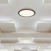 Lubinis šviestuvas 36W LED paviršinis šviestuvas, baltos/rudos sp., 3000/4500/6500K, dimeriuojamas