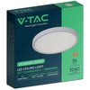 Lubinis šviestuvas 36W LED paviršinis šviestuvas, baltas, 3000/4500/6500K, dimeriuojamas