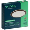 Lubinis šviestuvas 36W LED paviršinis šviestuvas, baltos/rudos sp., 3000/4500/6500K, dimeriuojamas