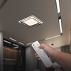 60W LED lubinis šviestuvas, juodos/baltos sp., 3000-6500K, dimeriuojamas