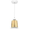 Pakabinamas šviestuvas 7W pakabinamas LED šviestuvas V-TAC, Ø120, aukso spalva, metalas / akrilas, 4000K (natūraliai balta)