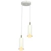 2x5W LED pakabinamas šviestuvas, baltos/aukso sp., 3000K
