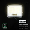 12W LED prožektorius su saulės baterija, juodas, 3000/4500/6500K, dimeriuojamas