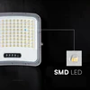 20W LED prožektorius su saulės baterija, juodas, 3000/4500/6500K, dimeriuojamas