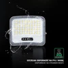 25W LED prožektorius su saulės baterija, juodas, 3000/4500/6500K, dimeriuojamas