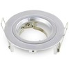 GU10 lemputės rėmelis V-TAC, apvalus, sidabro sp., Φ81x34mm