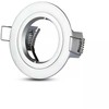 GU10 lemputės rėmelis V-TAC, apvalus, sidabro sp., Φ81x34mm