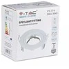 GU10 lemputės rėmelis V-TAC, apvalus, baltas, Φ81x34mm