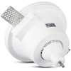 Pakabinamas šviestuvas Bikuvalt GU10 gipsinis lemputės rėmelis, baltas, apvalus, gilus, 132mm