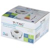 V-tac GU10 lemputės įmontuojamas rėmelis, apvalus, 80x42mm, baltos/rožinio aukso spalvos