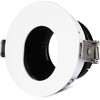 V-tac GU10 lemputės įmontuojamas rėmelis, apvalus, 80x42mm, baltos/juodos spalvos