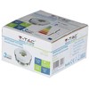 V-tac GU10 lemputės įmontuojamas rėmelis, apvalus, 80x42mm, baltos/aukso spalvos