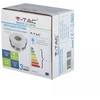 V-tac GU10 lemputės įmontuojamas rėmelis, apvalus, 80x42mm, baltos/aukso spalvos