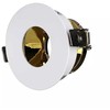 V-tac GU10 lemputės įmontuojamas rėmelis, apvalus, 80x42mm, baltos/aukso spalvos