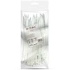 Opaski zaciskowe V-TAC 3.5x150mm balta 18kg Nylon66 (pakuotė. 100szt)