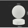 V-tac 6W LED paviršinis fasado šviestuvas, baltas, 3000K, IP65