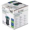 V-tac Požeminis nerūdijančio plieno GU10 laikiklis, juodas, apvalus, IP65