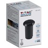 V-tac 1W LED įmontuojamas grindinio šviestuvas, juodas, 3000K, IP67