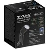 V-tac 7W LED įsmeigiamas šviestuvas, juodas, suderinamas su AMAZON ALEXA ir GOOGLE HOME, 3000-6500K/RGB