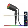 V-tac 7W LED įsmeigiamas šviestuvas, juodas, suderinamas su AMAZON ALEXA ir GOOGLE HOME, 3000-6500K/RGB